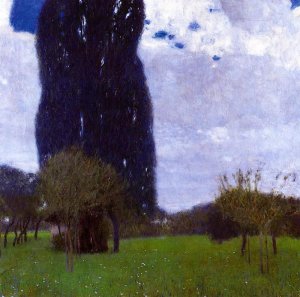The Tall Poplar Trees II by Gustav Klimt Oil Painting Reproduction
