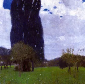 Main Product Photo of The Tall Poplar Trees II Painting by Gustav Klimt
