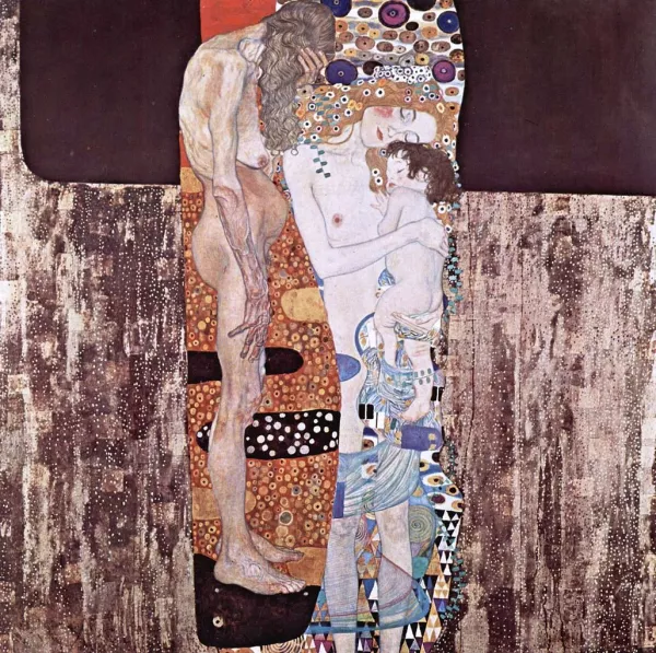 The Three Ages of Woman (1905) Oil Painting by Gustav Klimt