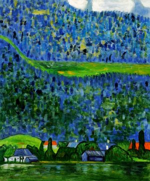 Main Product Photo of Unterach on Lake Atter,1915 Painting by Gustav Klimt