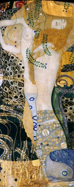 Gustav Klimt, Water Snakes Masterpiece Water Snakes by Gustav Klimt Oil Painting Reproduction